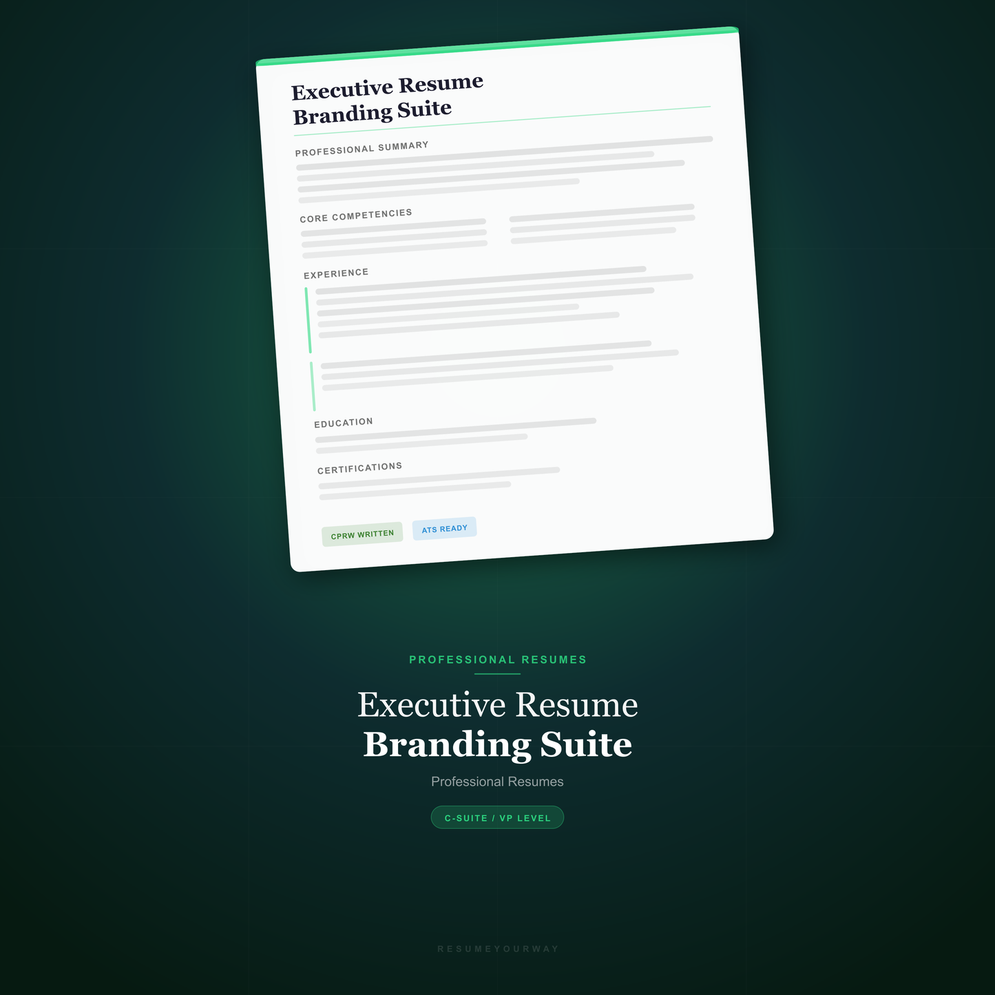 Executive Branding Suite (C-Suite & Board) - ResumeYourWay