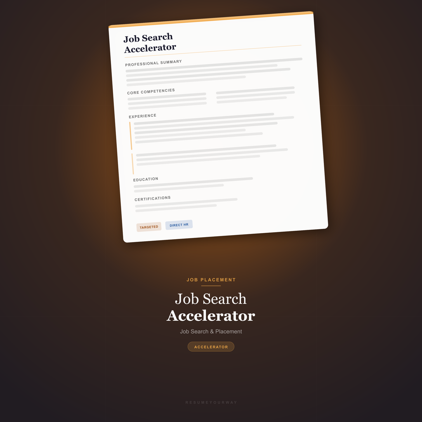 Job search accelerator 2-week intensive with resume overhaul and LinkedIn optimization by ResumeYourWay