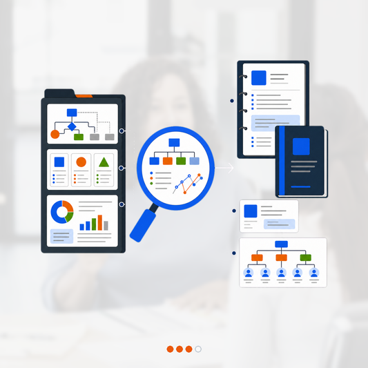 Technical evidence portfolio passes through an expert-review lens into an authority resume, leadership bio, and professional profile card.